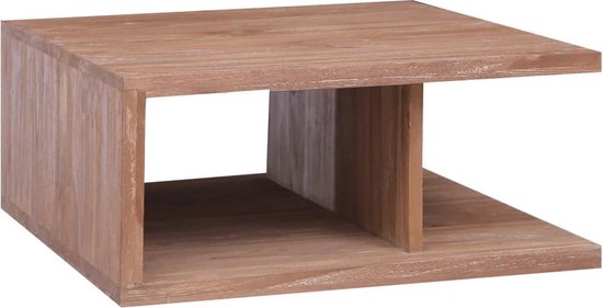 Vidaxl Salontafel 70x70x30 Cm Massief Teakhout - Marrón