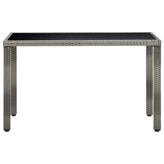 Vidaxl 5-delige Tuinset Met Kussens Poly Rattan - Grijs