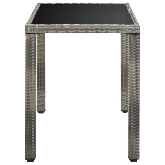 Vidaxl 5-delige Tuinset Met Kussens Poly Rattan - Grijs