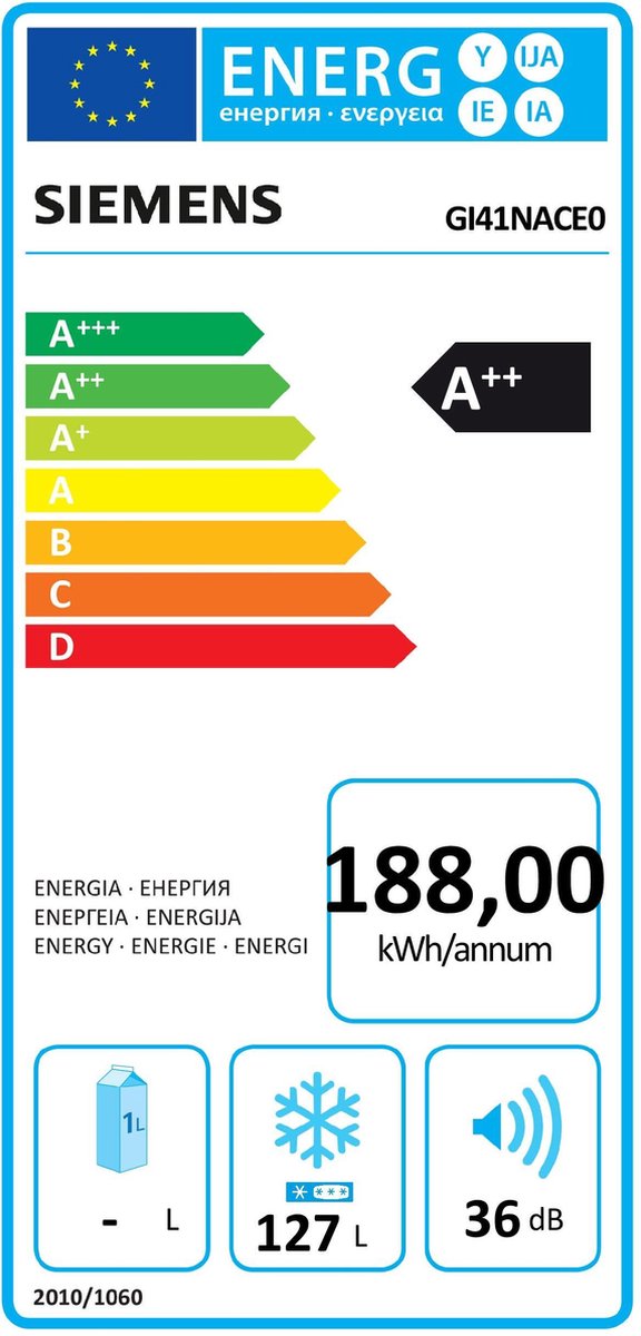 Siemens vriezer (inbouw) GI41NACE0