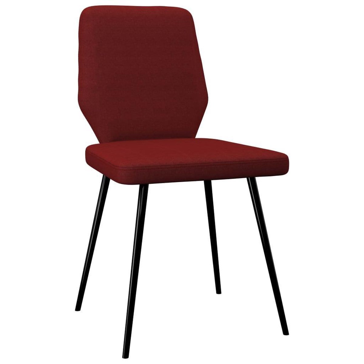 Vidaxl Eetkamerstoelen 4 St Stof Wijn - Rood