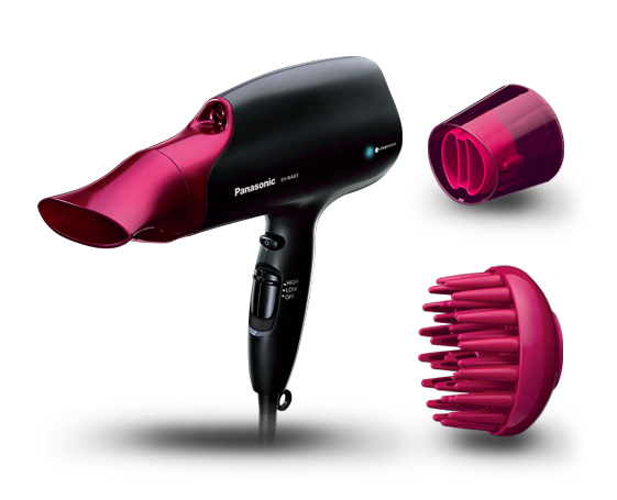 Panasonic Secador de Pelo - EH-NA65-K825 Nanoe, Negro Rosa