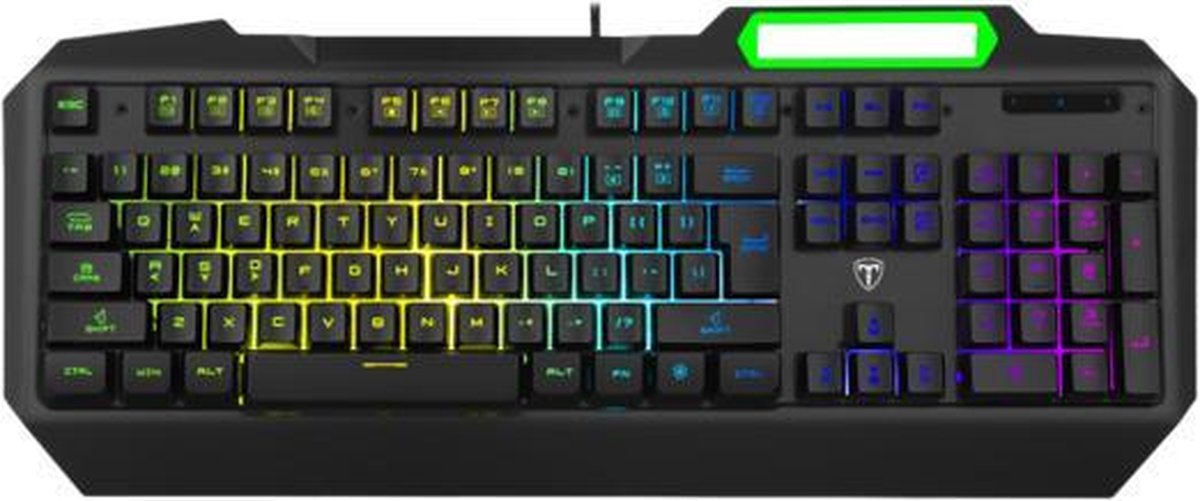 T-DAGGER GUNBOAT - Toetsenbord Gaming - Membraam - Rainbow Verlichting - Bedraad - QWERTY