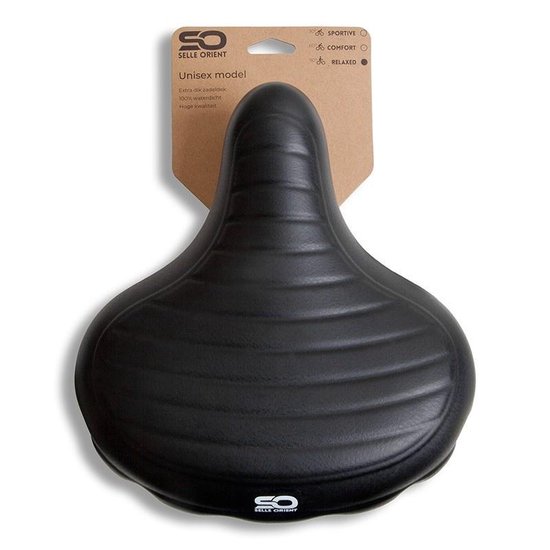 Selle Orient Zadel Relax Elastomeer Unisex 270 X 244 Mm - Zwart