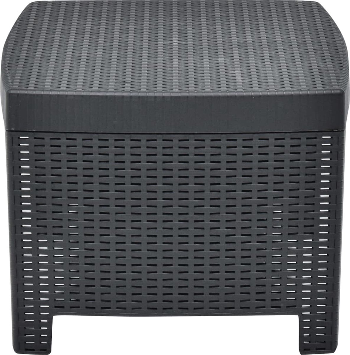 Vidaxl 3-delige Loungeset Kunststof Antraciet - Grijs