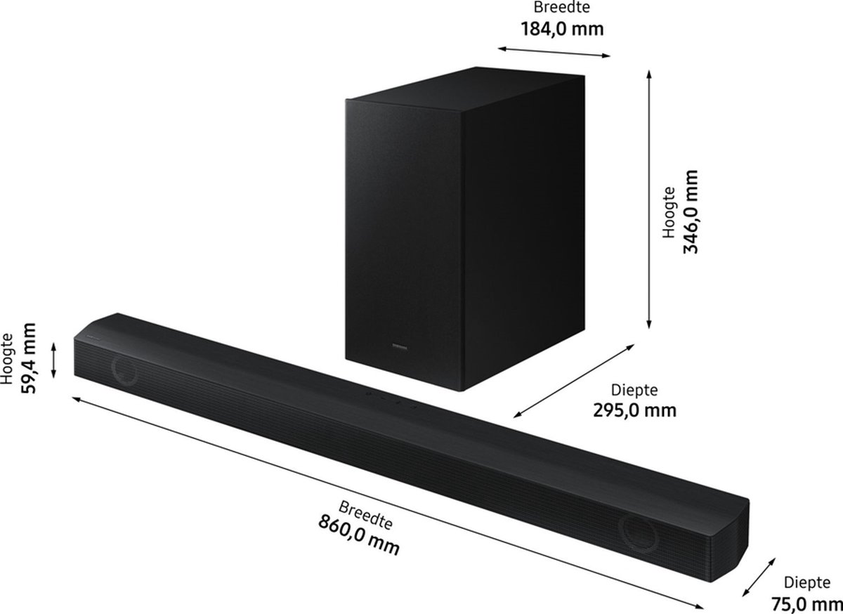 Samsung Essential B-series soundbar HW-B530 - Zwart