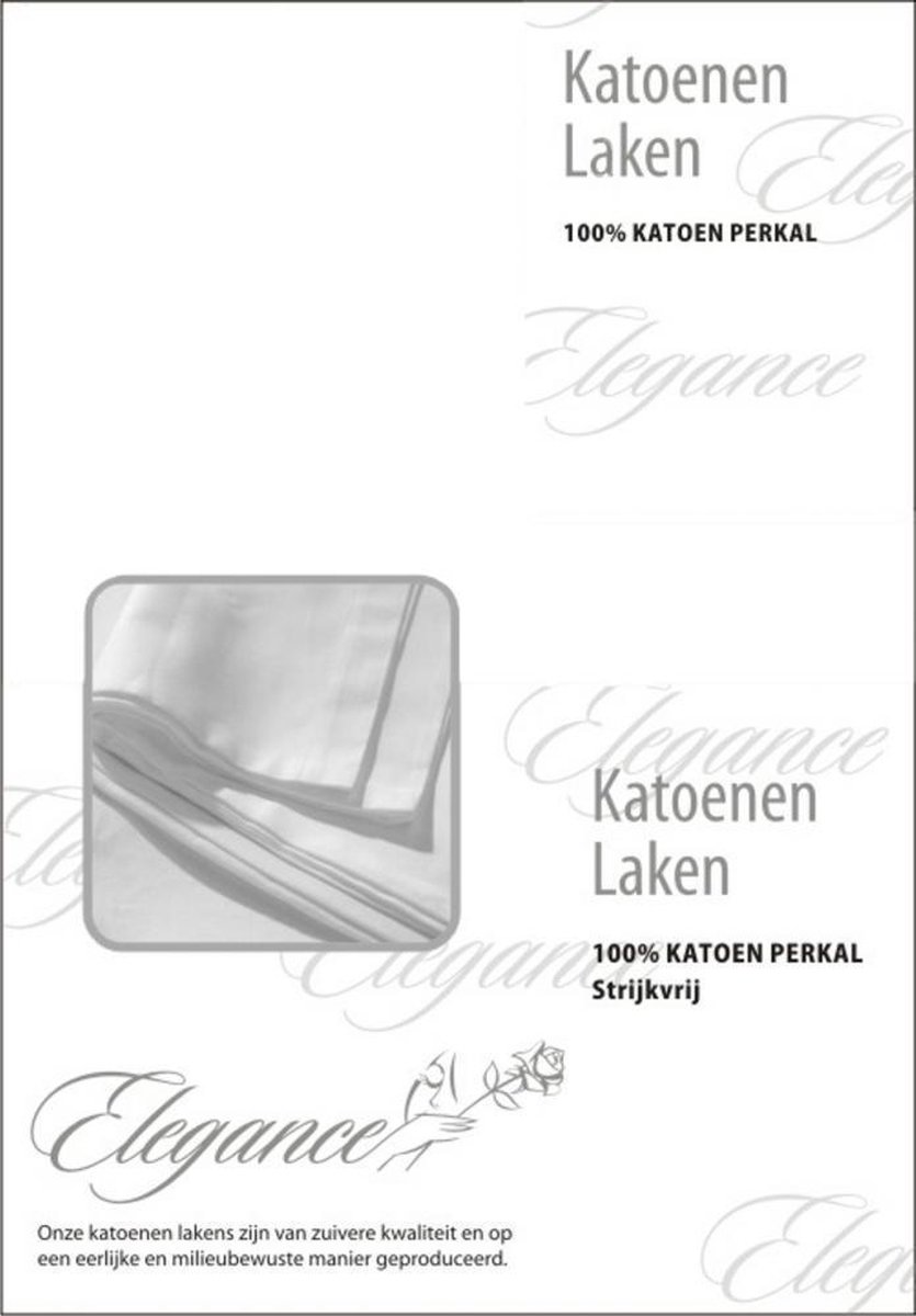 Elegance Laken Katoen Perkal - 240x275cm - Wit