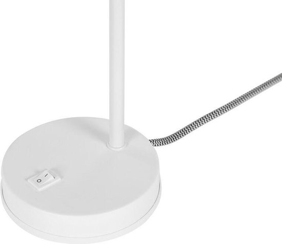 Beliani Tyria Tafellamp Metaal 12 X 12 Cm - Wit