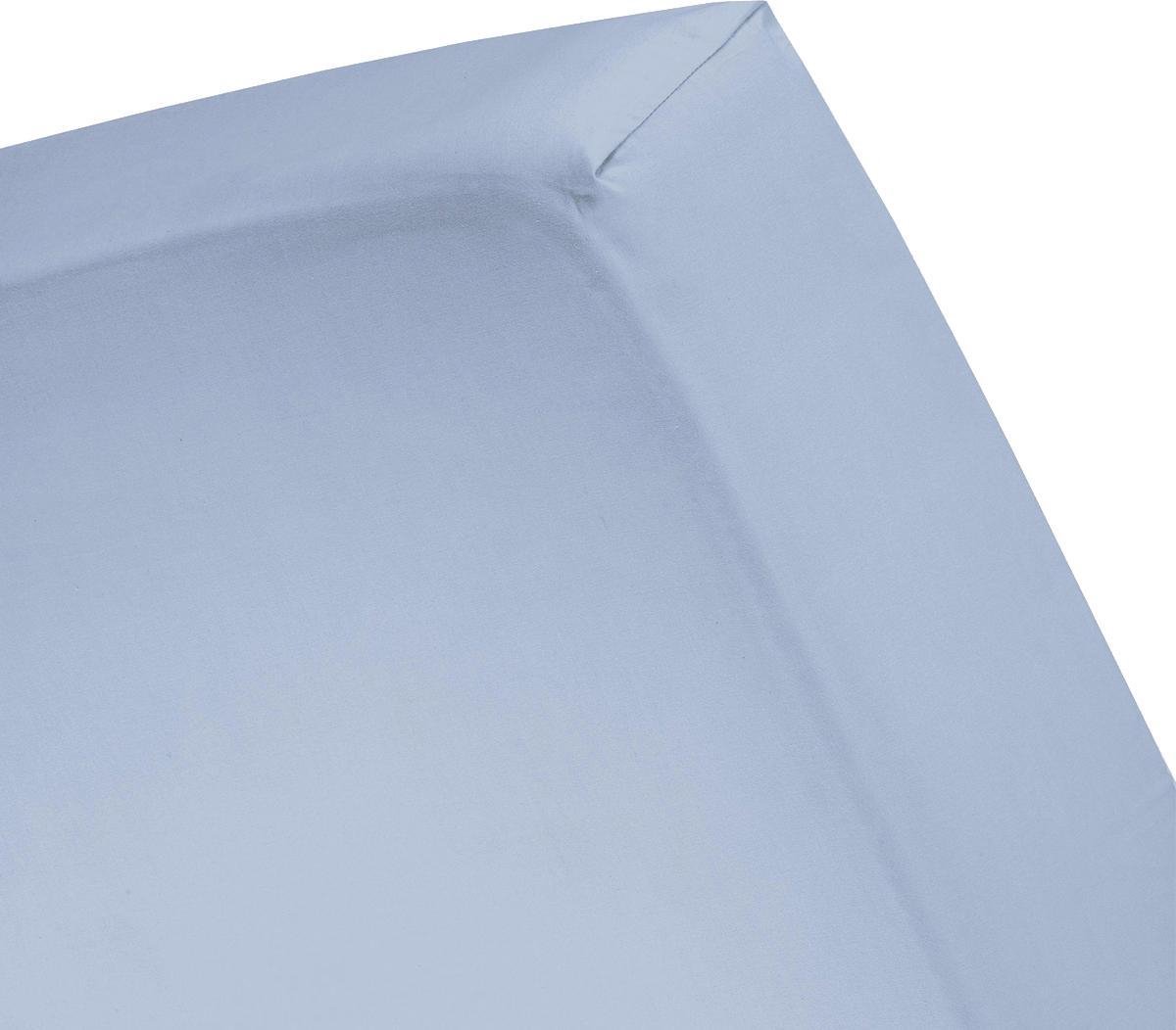 Cinderella Hoeslaken Basic Katoen 40cm Hoekhoogte - Saffier 160x200cm - Blauw