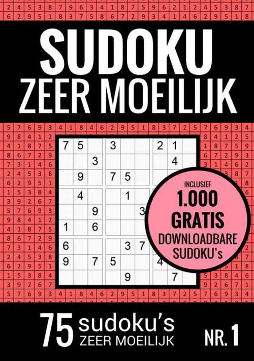Sudoku Zeer Moeilijk - Puzzelboek: 75 Zeer Moeilijke Sudoku Puzzels voor Volwassenen en Ouderen