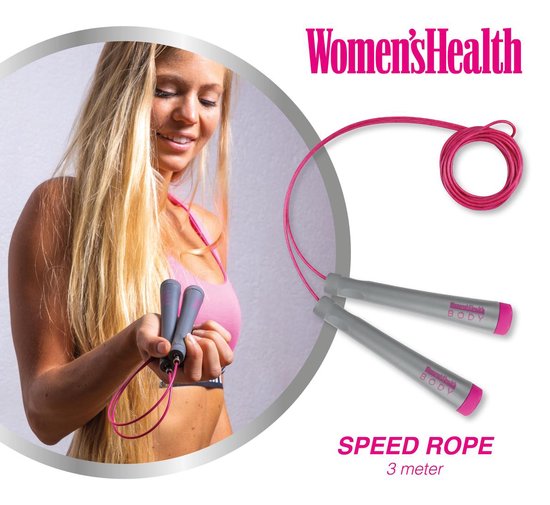 Women's Health Speed Rope - Springtouw - Roze