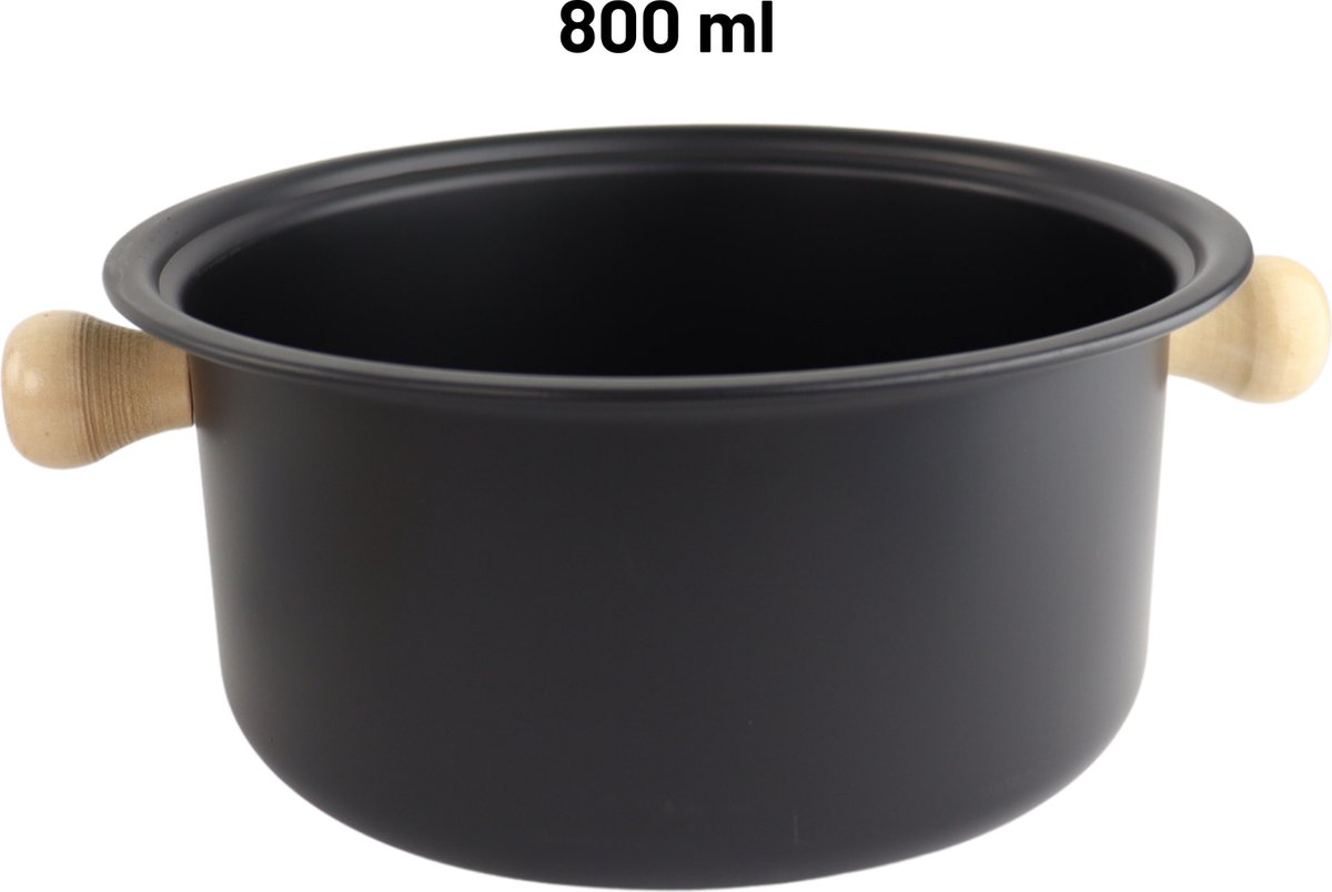 Orange85 Fondueset - Fonduepan - Dubbele Brandstofbrander 6 Personen - Zwart