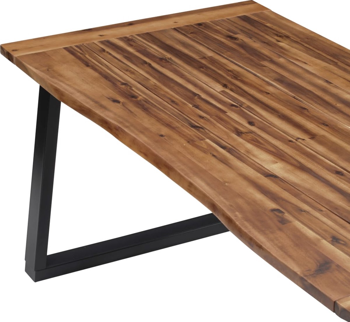 Vidaxl Eettafel 180x90cm Massief Acaciahout - Bruin