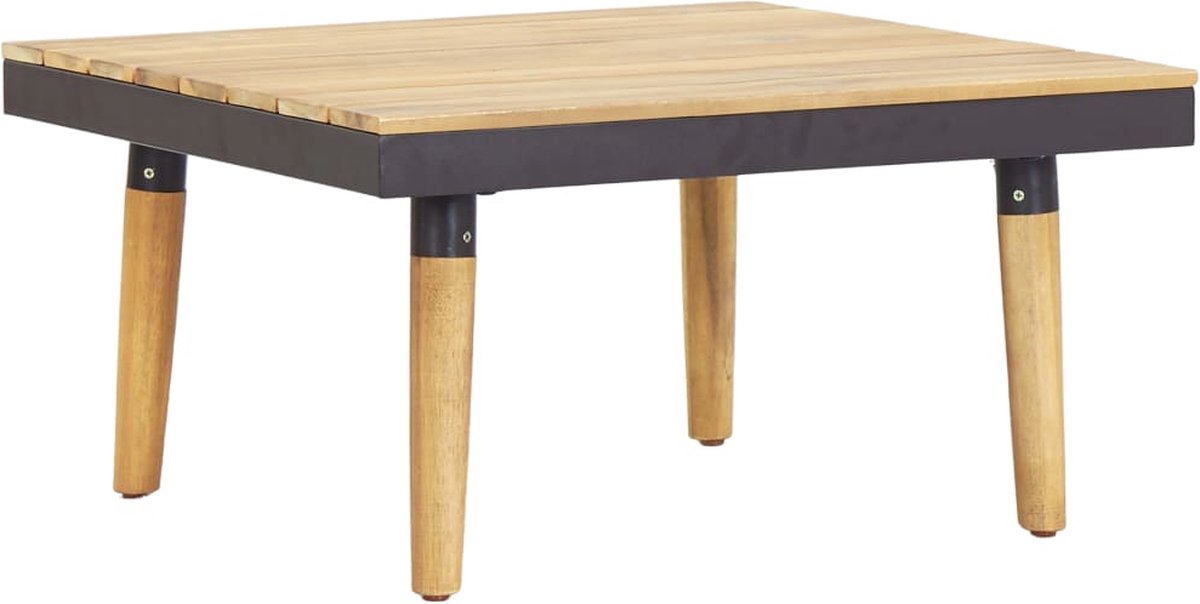 Vidaxl 5-delige Loungeset Met Kussens Massief Acaciahout - Bruin