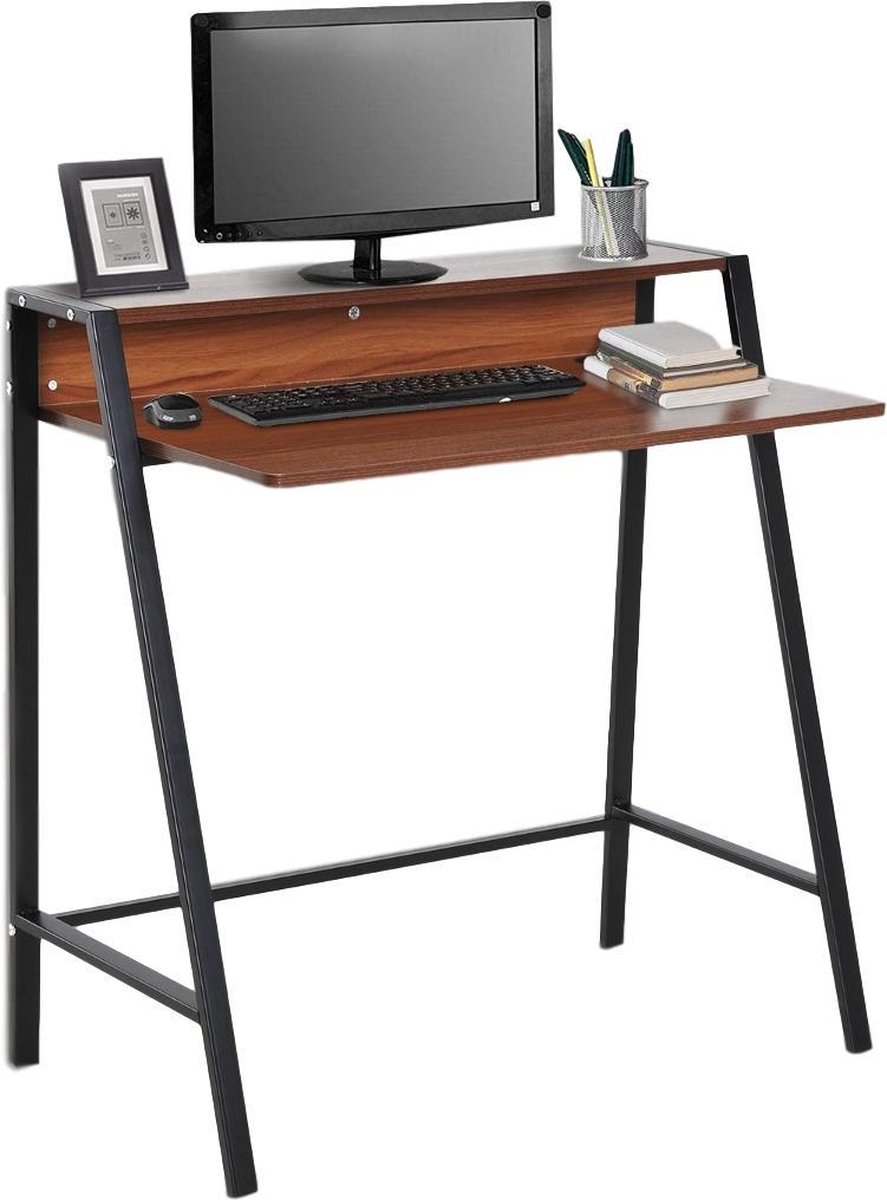 Compact Bureau - Schrijftafel - Computerbureau - Bureautafel - 84 X 45 X 85cm -/hout - Zwart