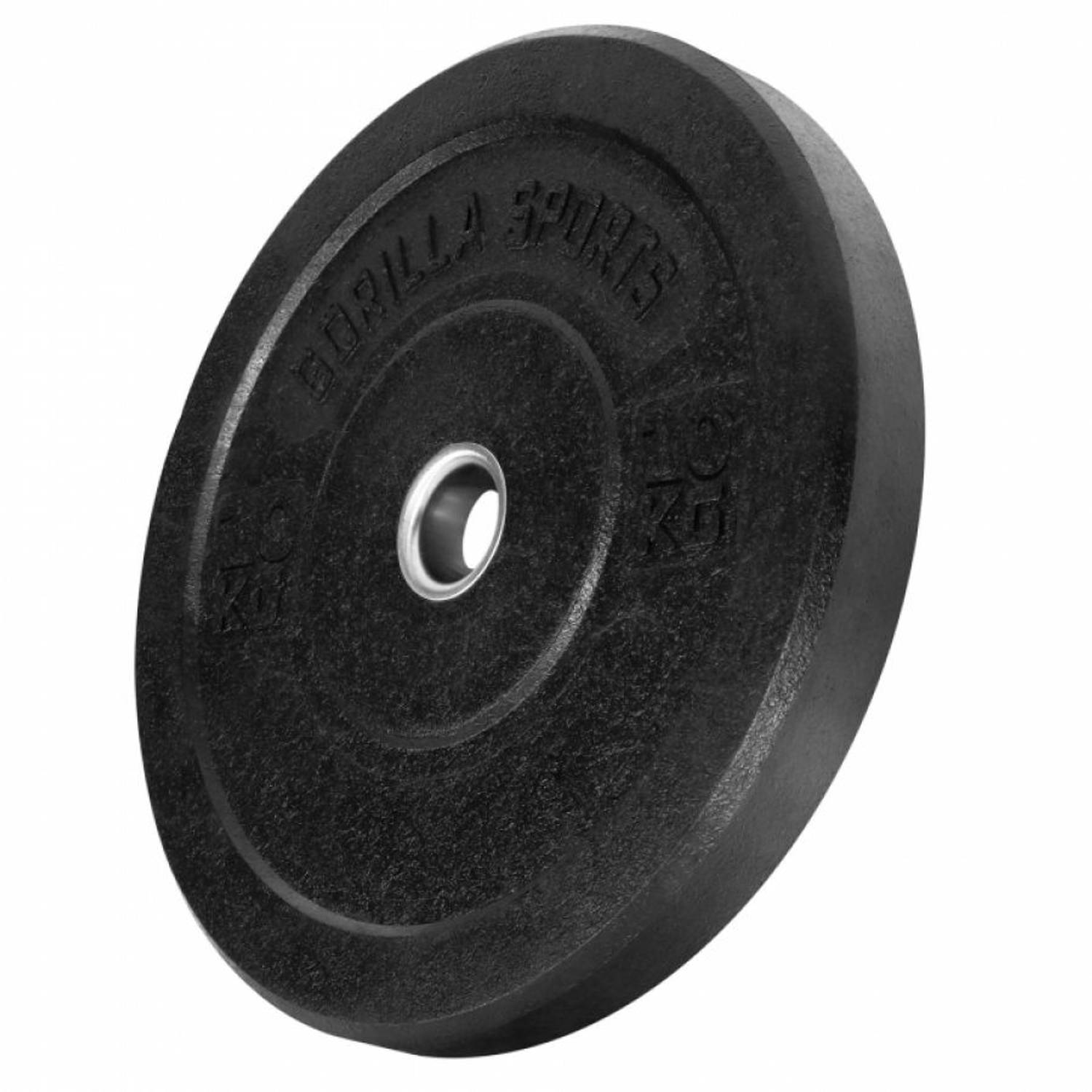 Gorilla Sports Bumper Plate - Halterschijf - 10 Kg - Rubber - 50 Mm