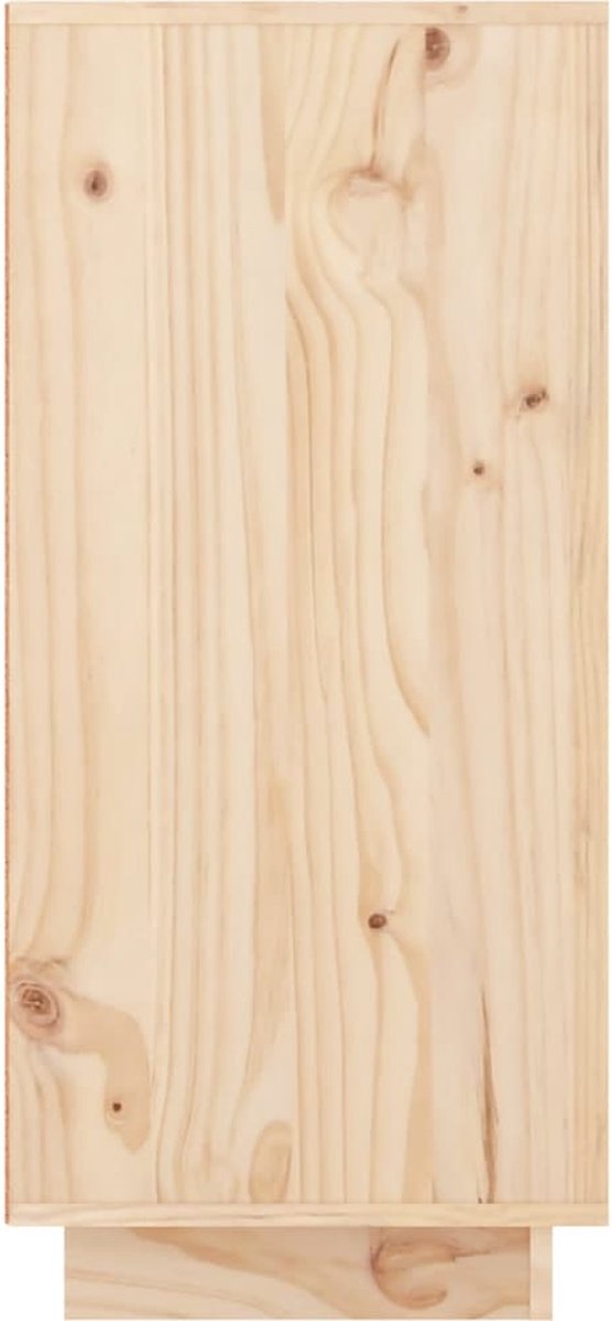 Vidaxl Dressoir 111x34x75 Cm Massief Grenenhout - Bruin