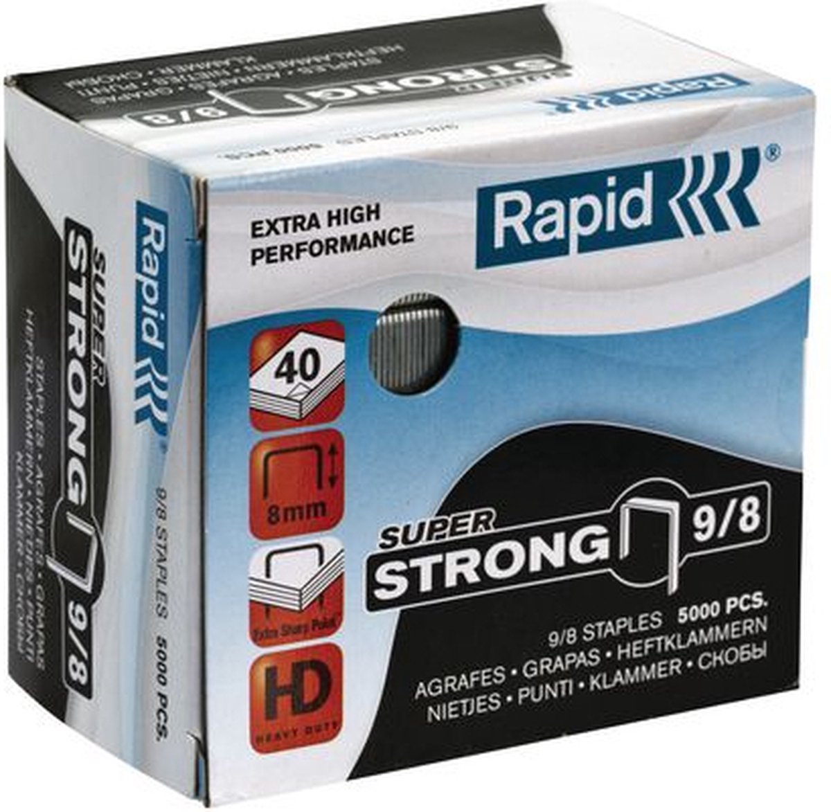 Rapid Nieten 9/8 Verzinkt/doos 5000