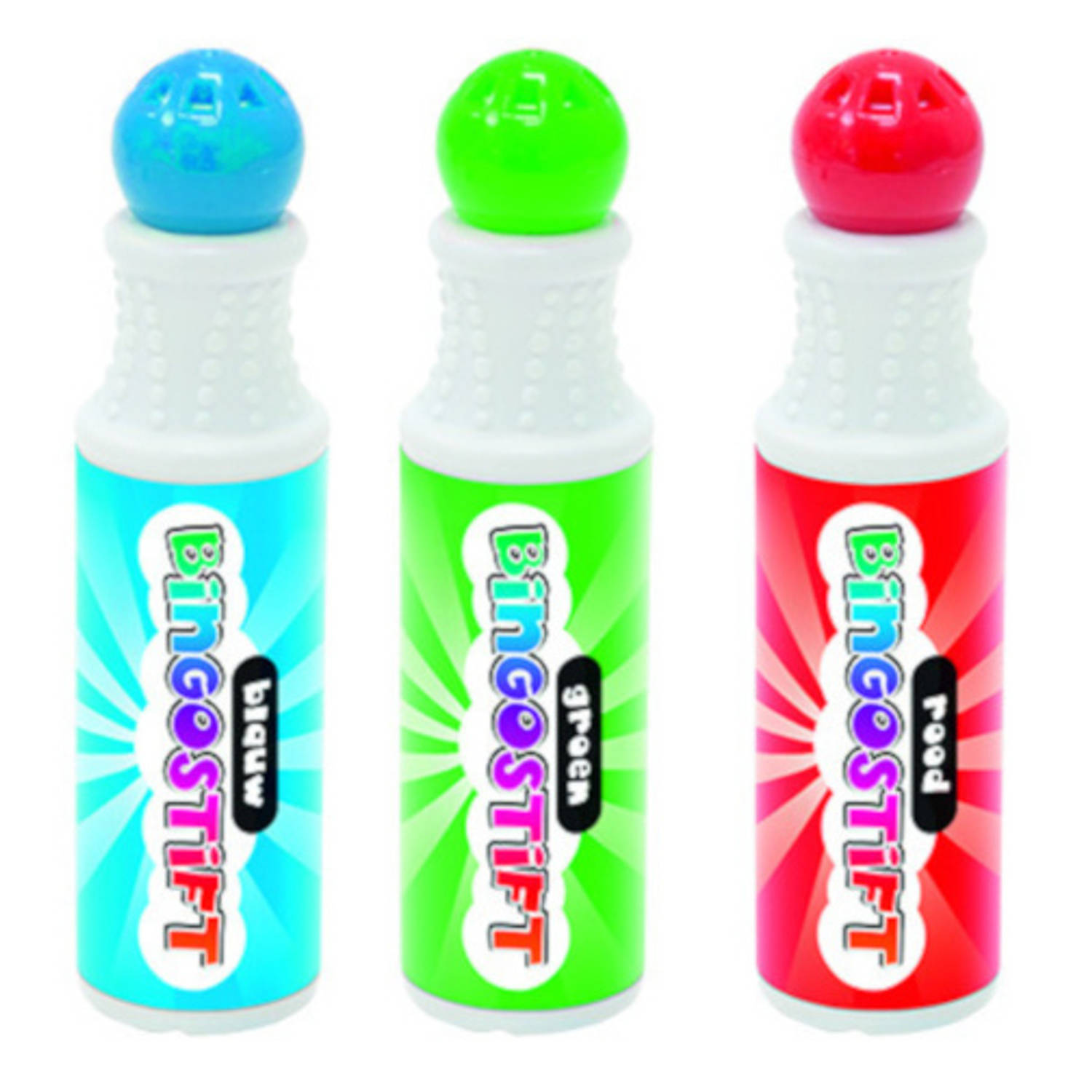 Verhaak Bingostiften Junior 40 Ml/groen/rood 3 Stuks - Blauw