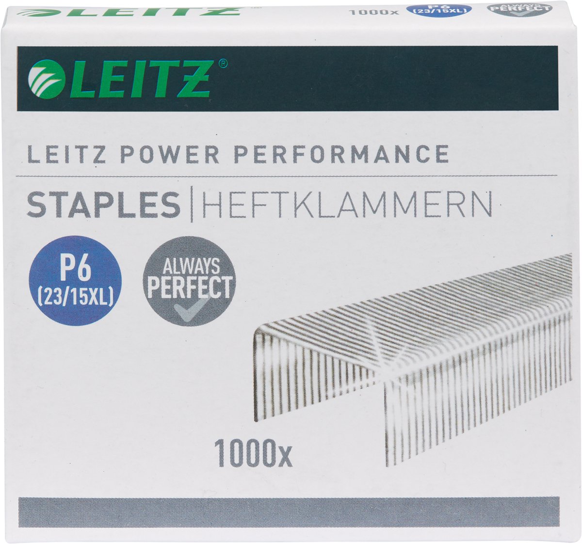 Leitz Nieten 23/15 Xl Verzinkt/pak 1000