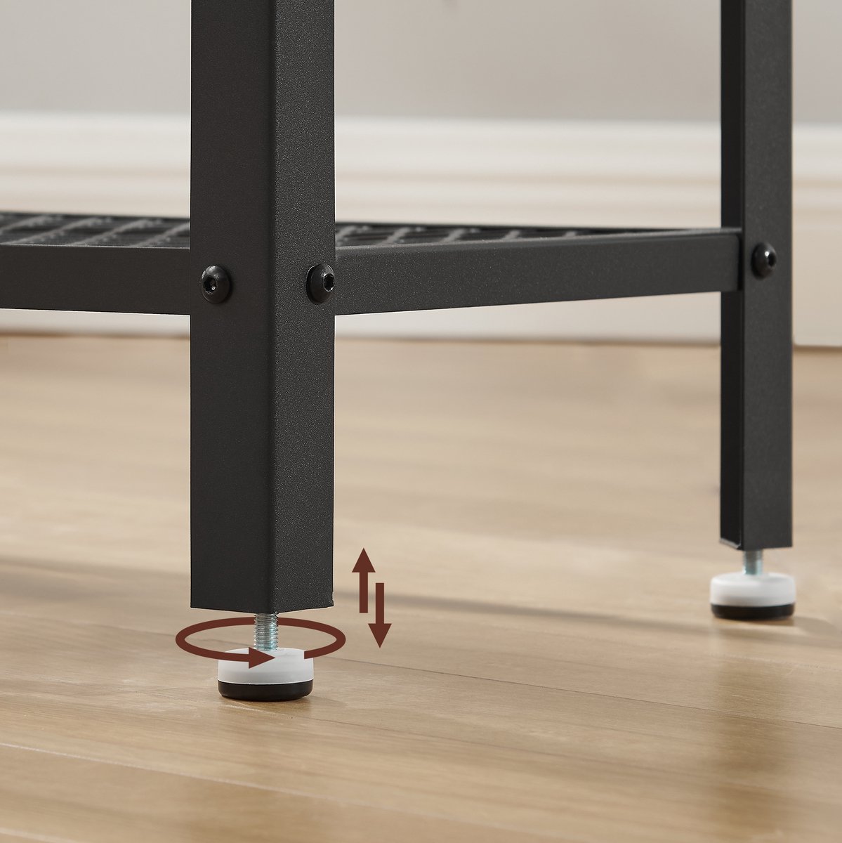 O'Daddy Wandtafel - Sidetable Met 2 Gaasplanken - 60x30x60cm - Mango - Geel