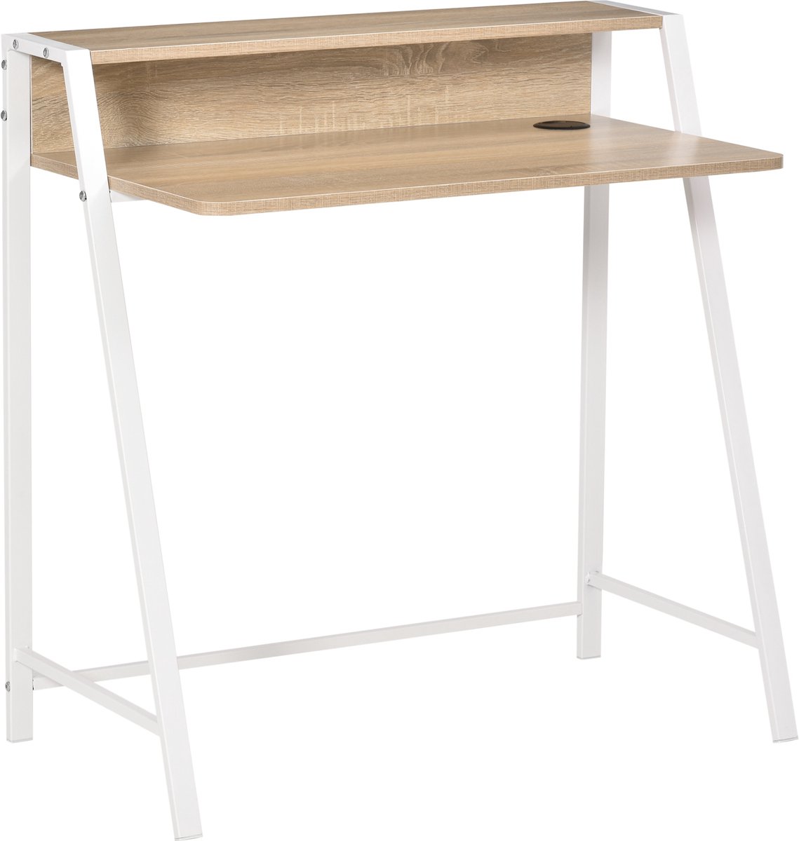 Compact Bureau - Schrijftafel - Computerbureau - Bureautafel - 84 X 45 X 85cm -/hout - Wit