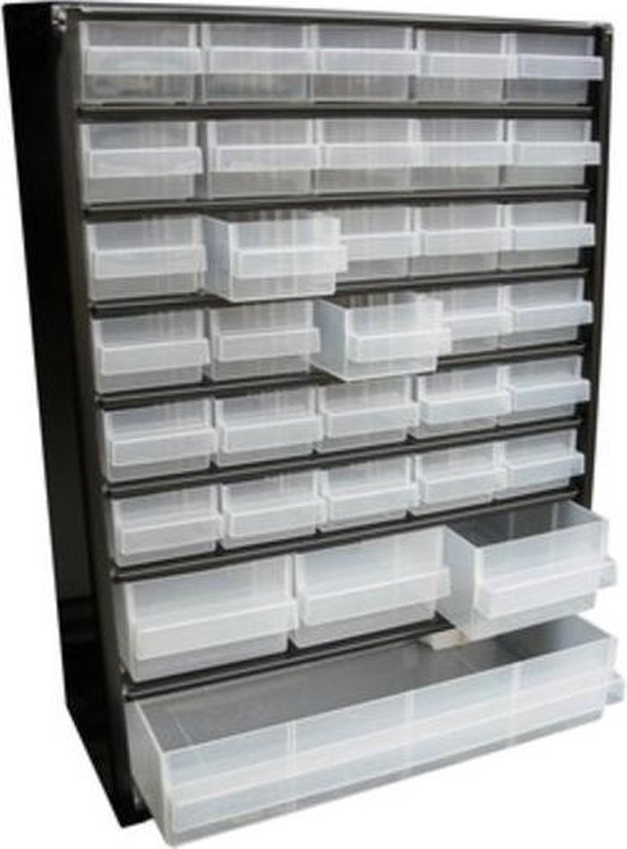 Raaco Ladekast Met 34 Laden C9-34 - Zwart