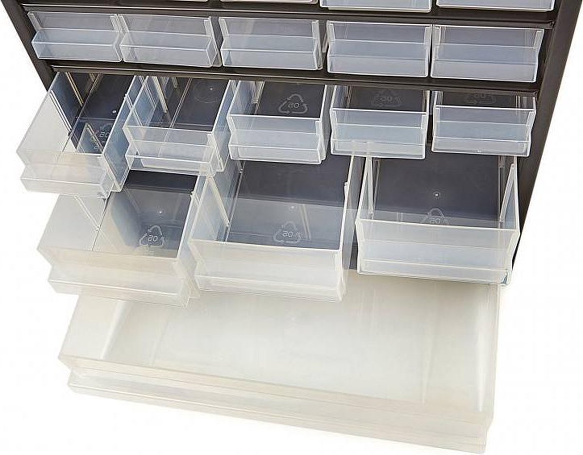 Raaco Ladekast Met 34 Laden C9-34 - Zwart