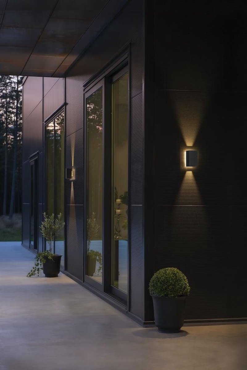 Konstsmide Wandlamp Cremona Led 17 Cm 480lm Aluminium - Grijs