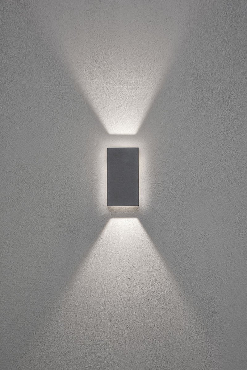 Konstsmide Wandlamp Cremona Led 17 Cm 480lm Aluminium - Grijs