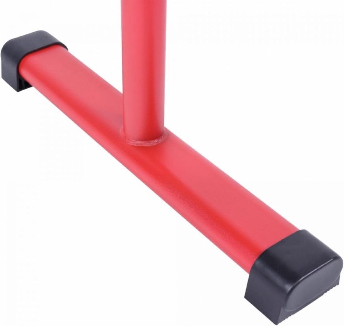 Gorilla Sports Dip Bars Deluxe - Push Up Stand Bar - Rood