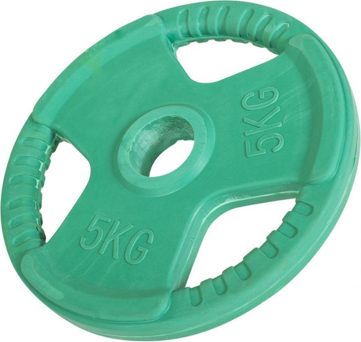 Gorilla Sports Gewichtsschijf - Halterschijf - 5 Kg - Gripper Gietijzer (Rubber