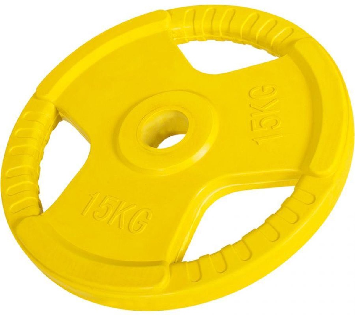 Gorilla Sports Gewichtsschijf - Halterschijf - 15 Kg - Gripper Gietijzer (Rubber