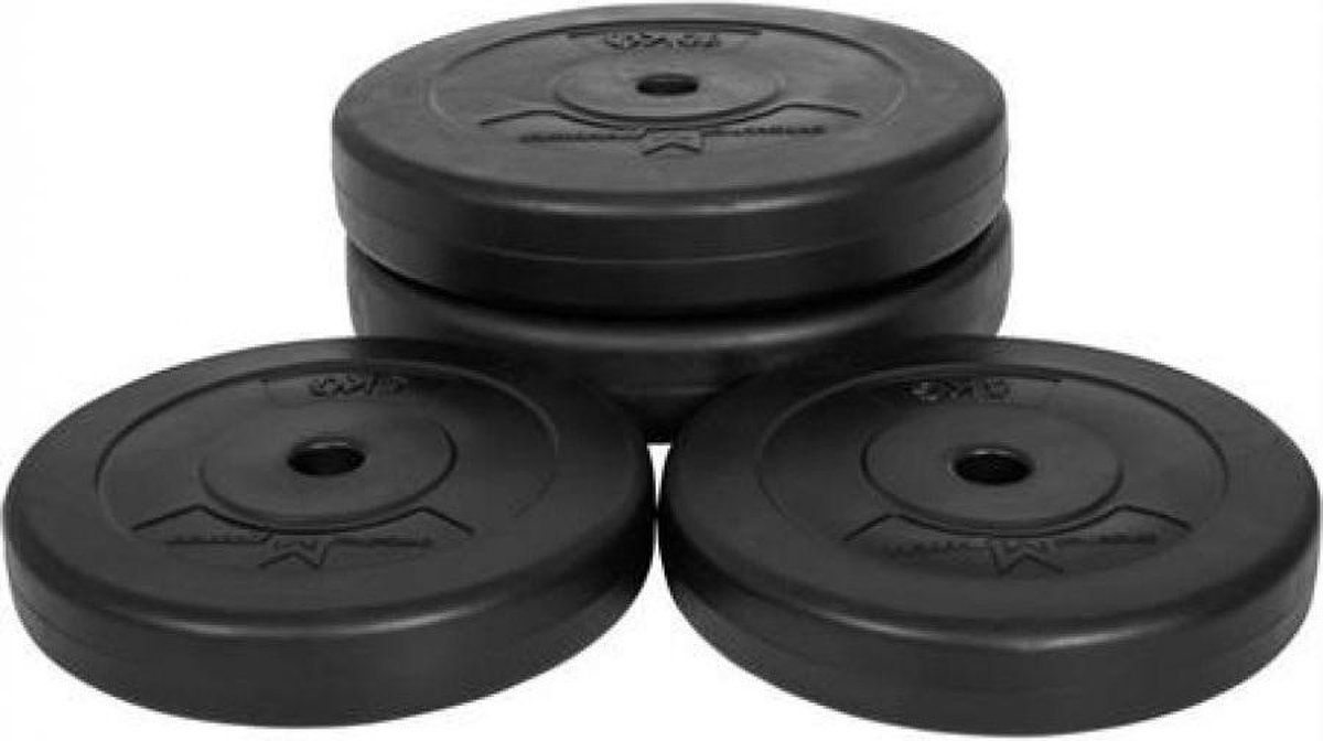 Gyronetics Halterschijven Set - Bundel - 30 Kg (2 X 5 & 2 X 10 Kg) - Kunststof -