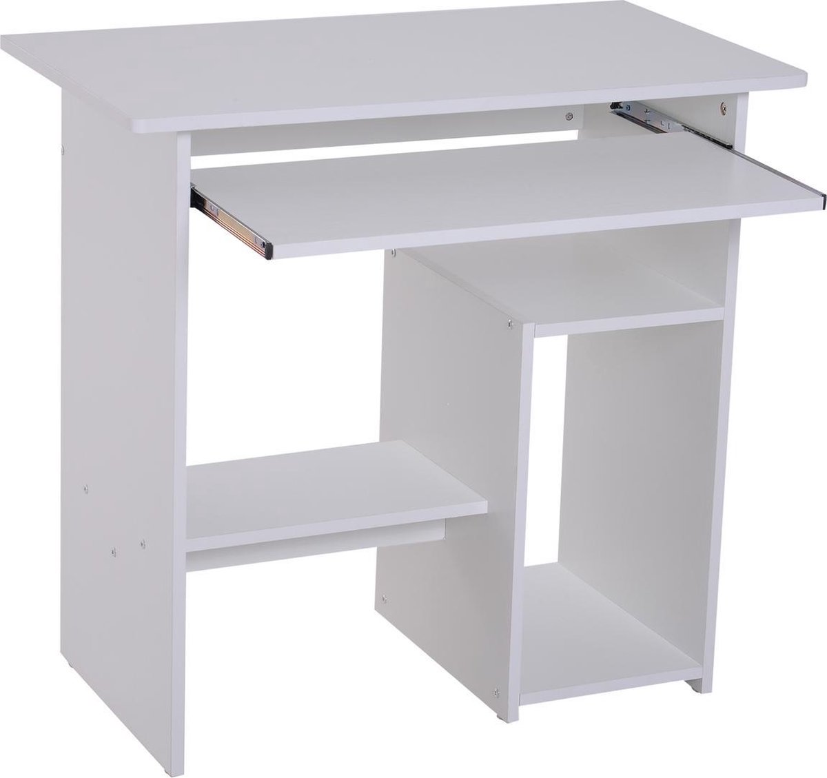 Compact Bureau - Schrijftafel - Computerbureau - Bureautafel - 80 X 45 X 75 Cm - - Wit