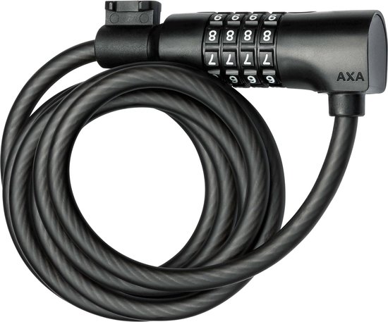 AXA Kabelslot Resolute C8-180 - Ø8 Mm / 1800 Mm - Zwart