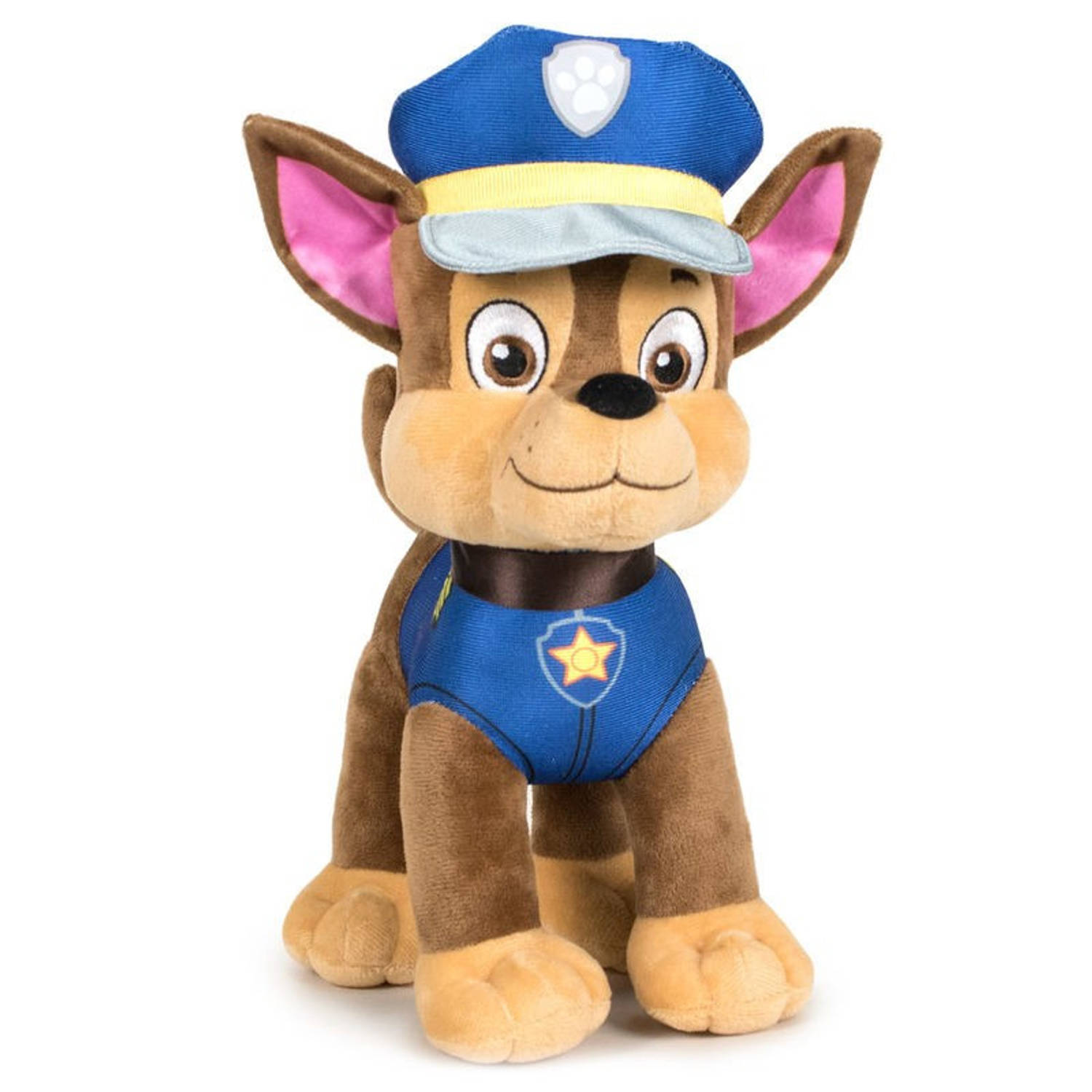 Paw Patrol Pluche Knuffel Chase - Classic New Style - 27 Cm - Cartoon Knuffels - Speelgoed Voor Kinderen
