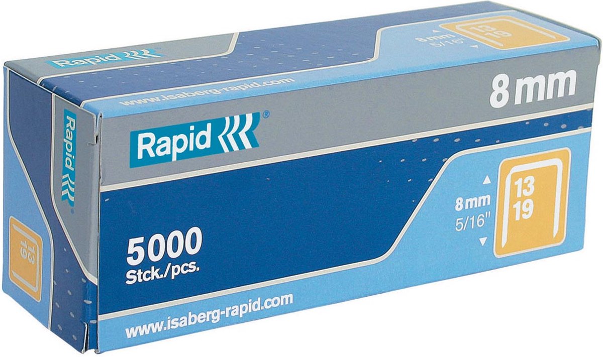 Rapid Nieten 13/8 Verzinkt/doos 5000