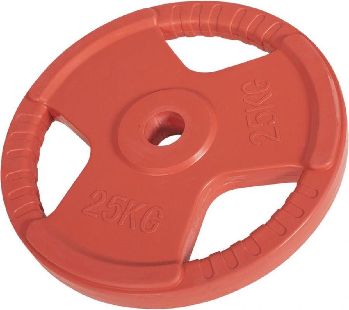 Gorilla Sports Gewichtsschijf - Halterschijf - 25 Kg - Gripper Gietijzer (Rubber