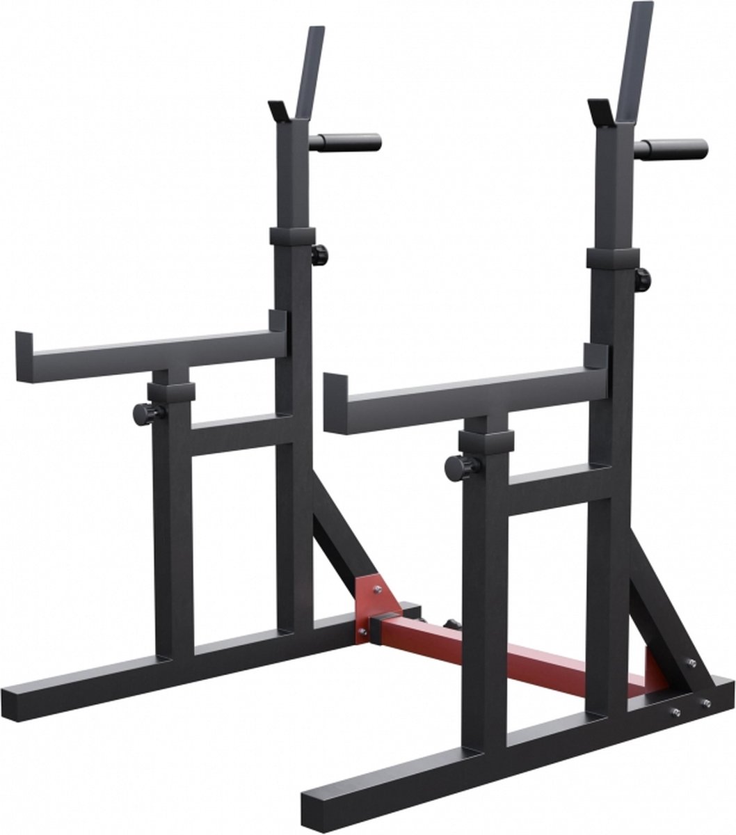 Gorilla Sports Multi Squat Rack - Squatrek & Haltersteunen