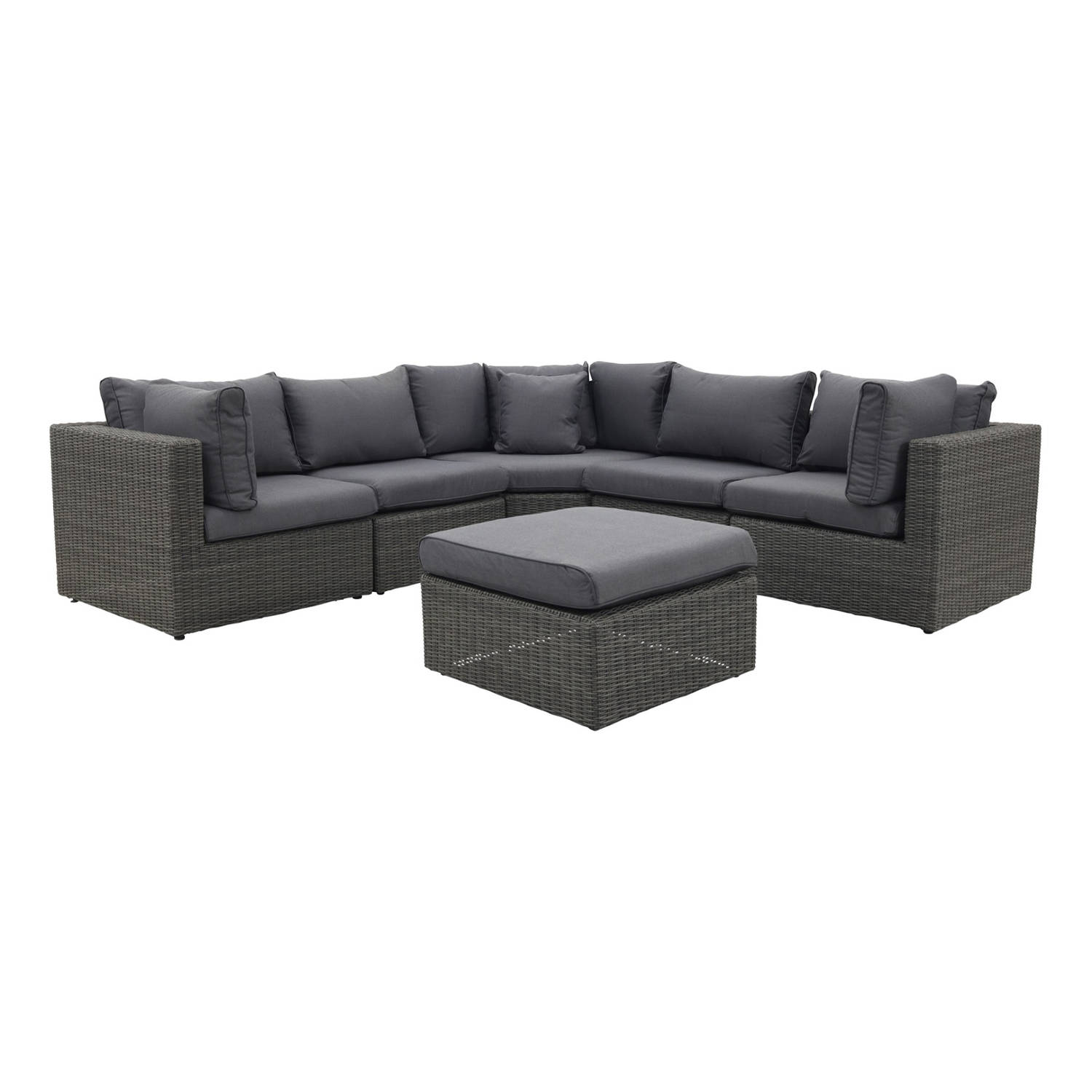 SUNS Xl Loungeset Garda - Antraciet - Grijs