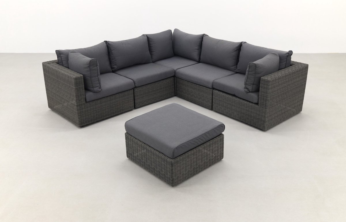 SUNS Loungeset Garda - Antraciet - Grijs