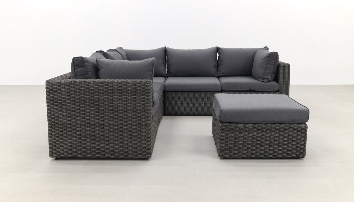 SUNS Loungeset Garda - Antraciet - Grijs