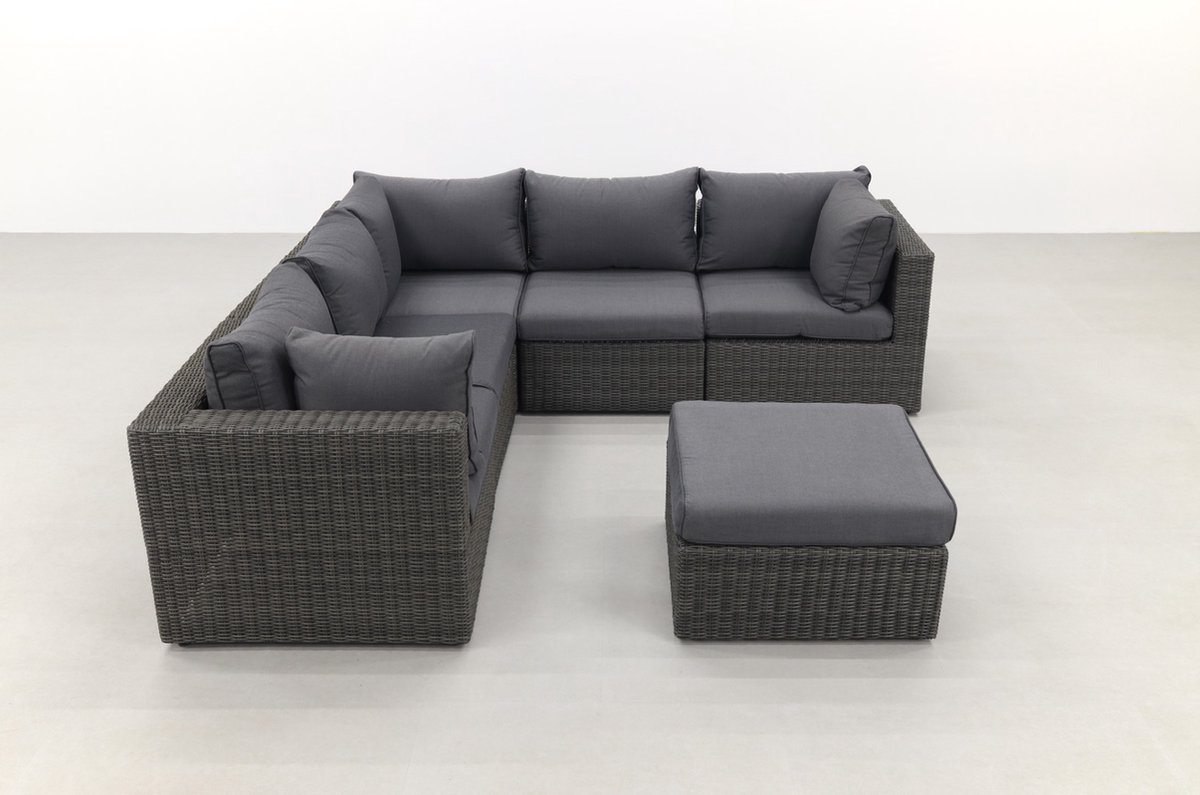 SUNS Loungeset Garda - Antraciet - Grijs