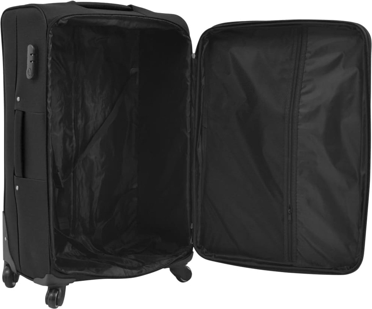 Vidaxl Trolleyset 3-delig - Zwart