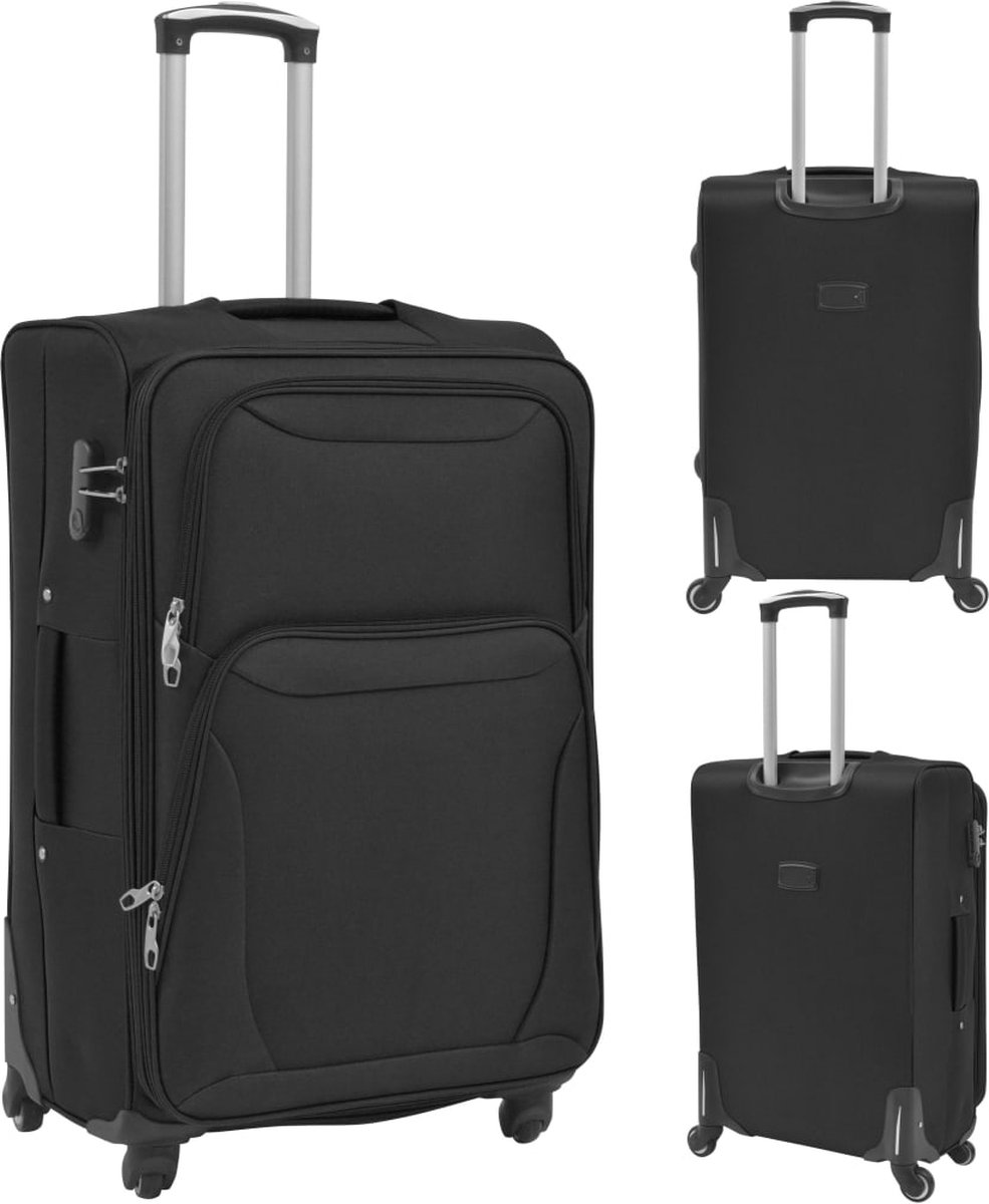 Vidaxl Trolleyset 3-delig - Zwart