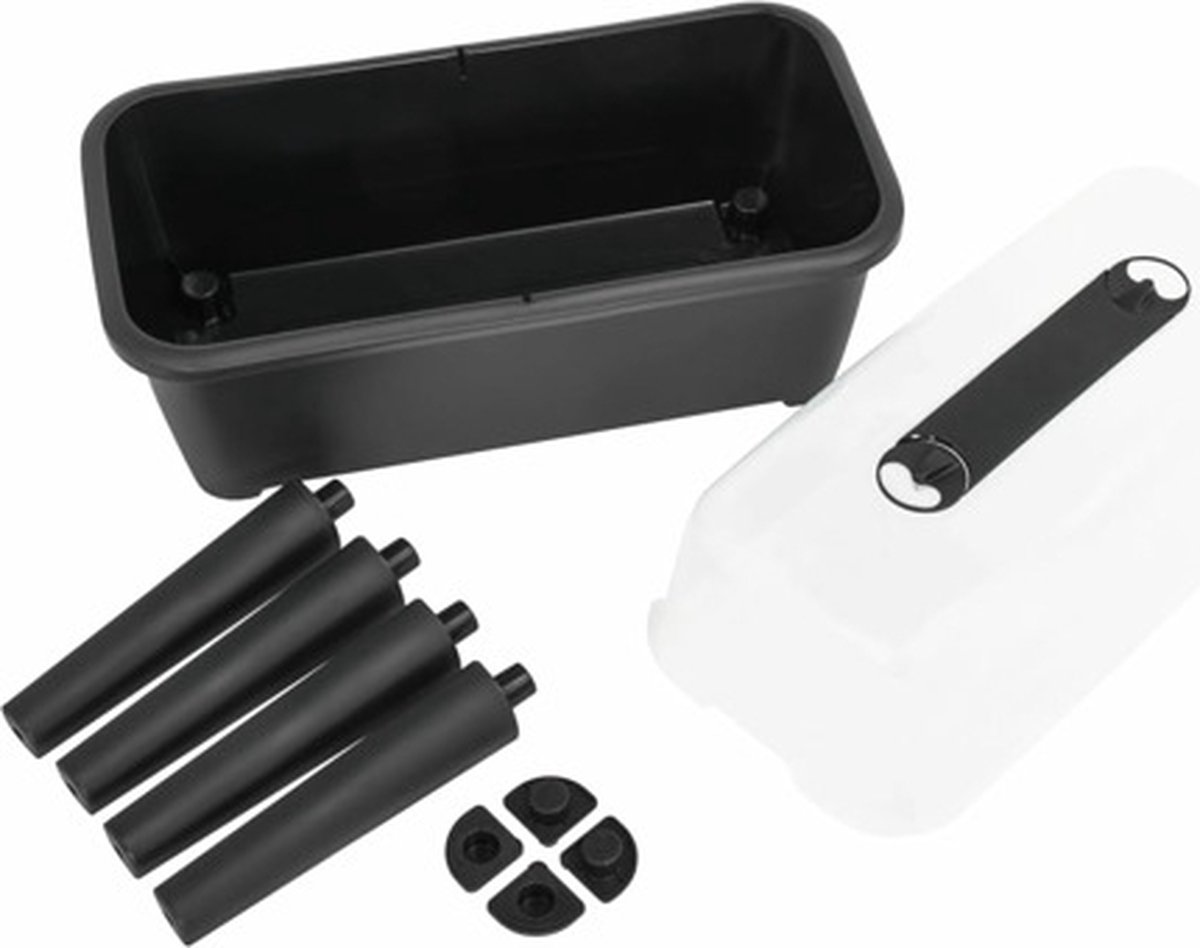 Vidaxl Plantenbak Verhoogd 77x38,7x82 Cm Pp - Grijs