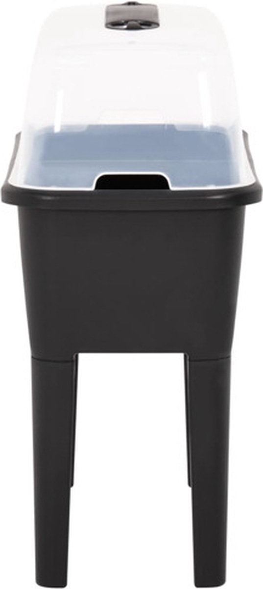 Vidaxl Plantenbak Verhoogd 77x38,7x82 Cm Pp - Grijs