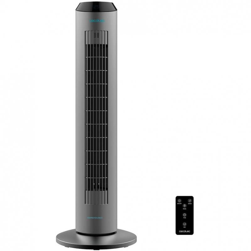 Cecotec - Ventilador Torre EnergySilence 8190 Skyline Ionic Gris - Negro