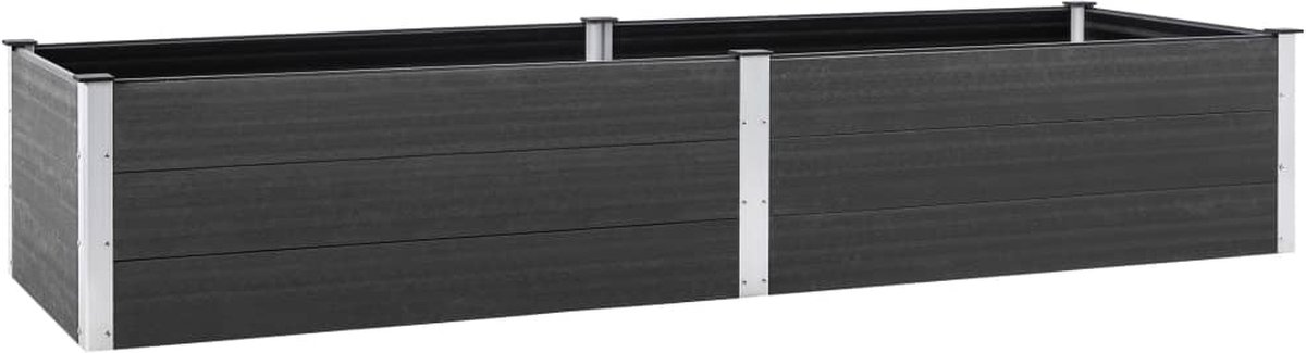 Vidaxl Plantenbak Verhoogd 300x100x54 Cm Hkc - Grijs